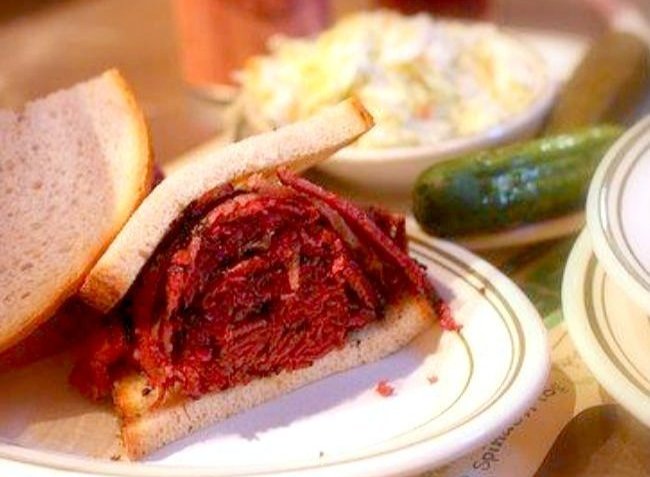 Ben's Pastrami Sandwich with FREE Pickles and Cole slaw