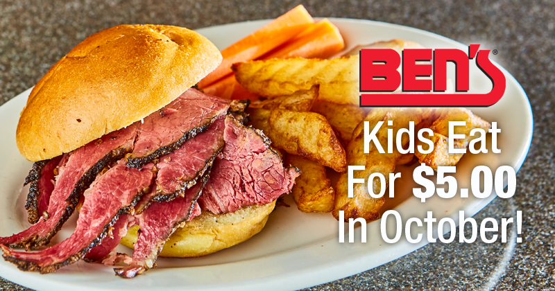 Kids Eat for $5 In October!