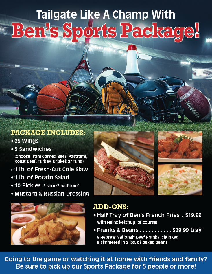 Tailgate Like A Champ With Ben's Sports Package