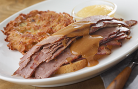 Ben's Open Faced Brisket Sandwich with Gravy